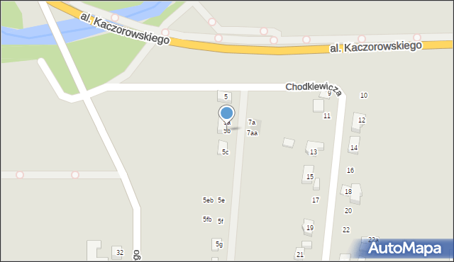 Wrocław, Chodkiewicza Jana Karola, hetm., 5b, mapa Wrocławia