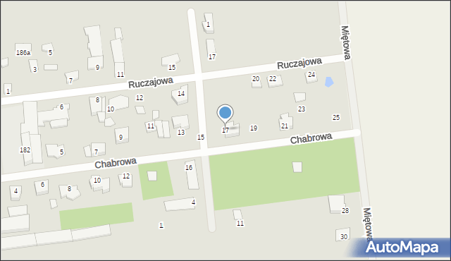 Wyszków, Chabrowa, 17, mapa Wyszków