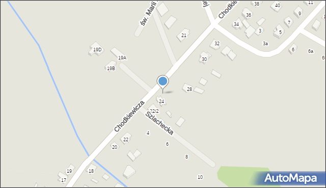 Zabłudów, Chodkiewicza Grzegorza, 26, mapa Zabłudów