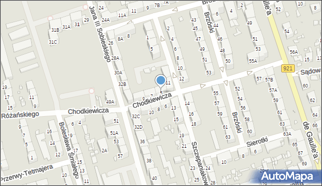Zabrze, Chodkiewicza Jana Karola, hetm., 5, mapa Zabrza