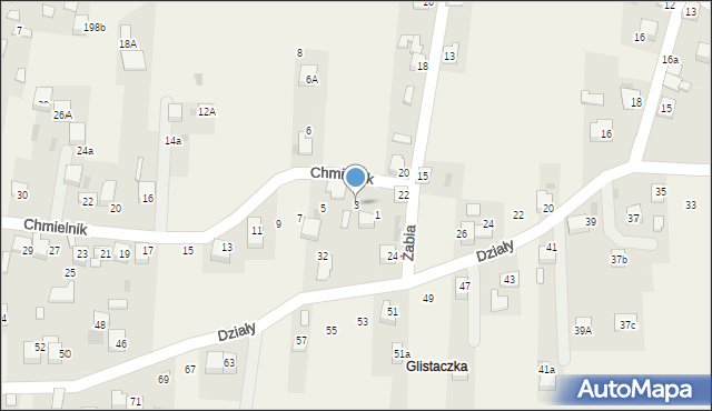 Zagórze, Chmielnik, 3, mapa Zagórze