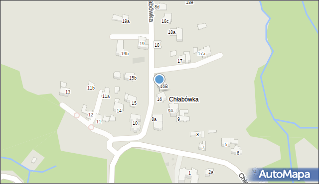 Zakopane, Chłabówka, 29c, mapa Zakopanego