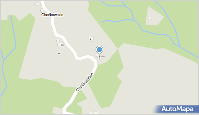 Zakopane, Choćkowskie, 2, mapa Zakopanego
