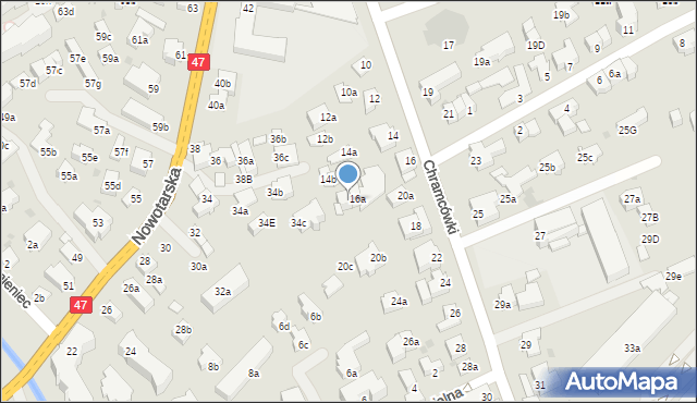 Zakopane, Chramcówki, 16b, mapa Zakopanego