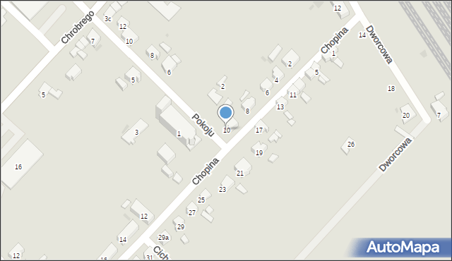 Zdzieszowice, Chopina Fryderyka, 10, mapa Zdzieszowice