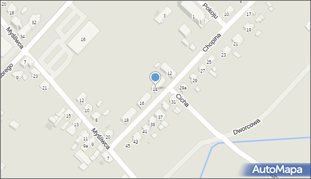 Zdzieszowice, Chopina Fryderyka, 14, mapa Zdzieszowice