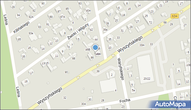 Zielonka, Chopina Fryderyka, 48, mapa Zielonka