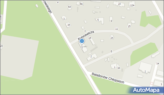 Zwierzyniec, Chodorowskiego, 1, mapa Zwierzyniec