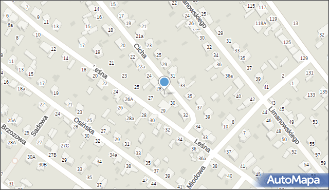 Aleksandrów Kujawski, Cicha, 28a, mapa Aleksandrów Kujawski