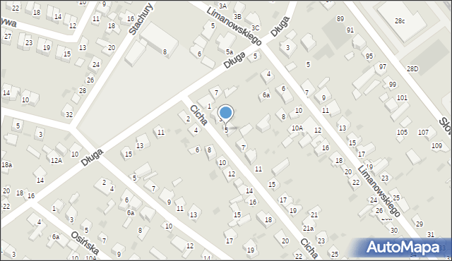 Aleksandrów Kujawski, Cicha, 5, mapa Aleksandrów Kujawski