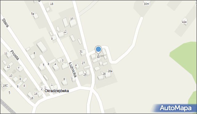 Balin, Ciężkowicka, 32, mapa Balin