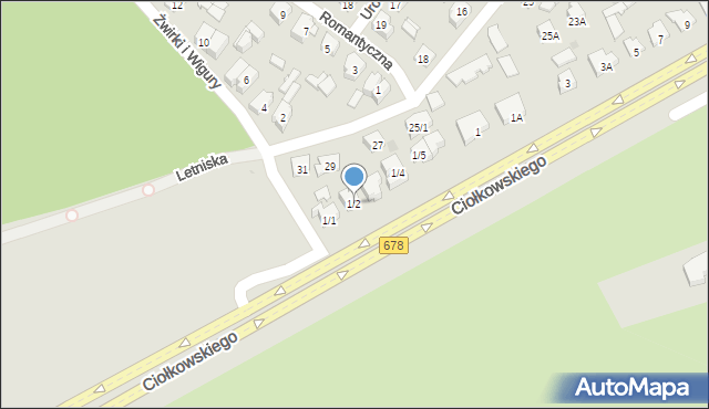 Białystok, Ciołkowskiego Konstantego, 1/2, mapa Białegostoku