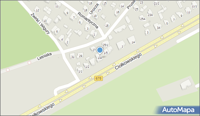 Białystok, Ciołkowskiego Konstantego, 1/4, mapa Białegostoku