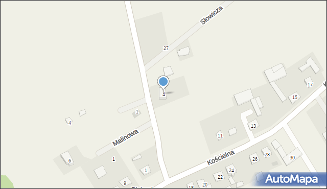 Biskupice, Cicha, 4, mapa Biskupice