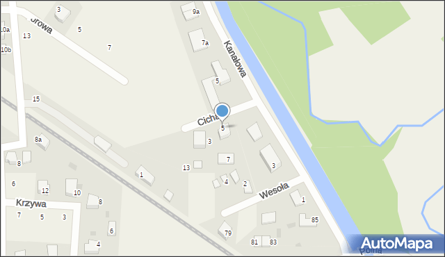 Bolszewo, Cicha, 5, mapa Bolszewo