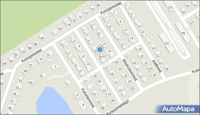 Brzeg, Cisowa, 13, mapa Brzeg