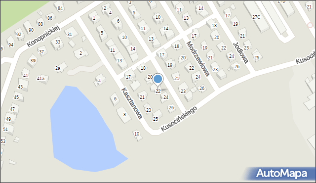 Brzeg, Cisowa, 22, mapa Brzeg