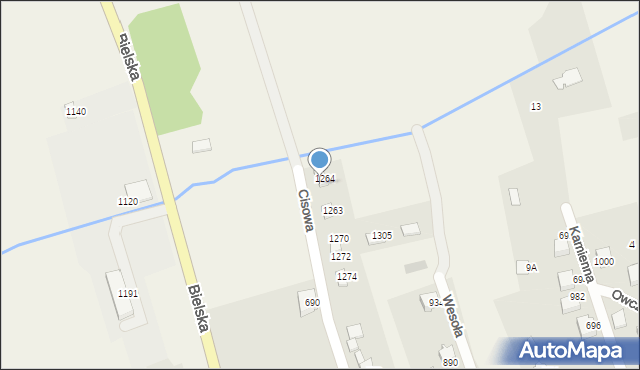 Buczkowice, Cisowa, 8, mapa Buczkowice