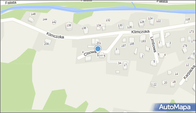Bystra, Cisowa, 7, mapa Bystra
