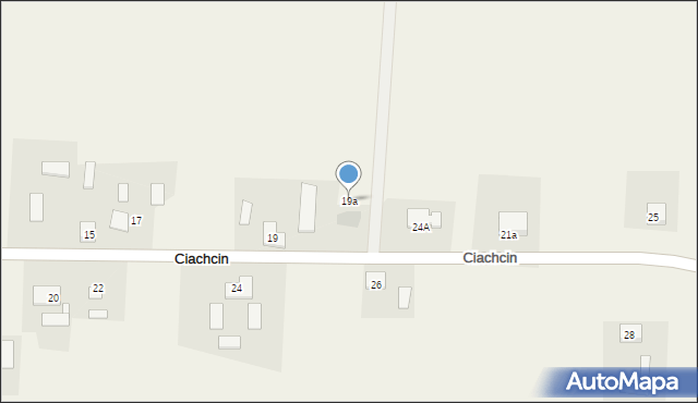 Ciachcin, Ciachcin, 19a, mapa Ciachcin