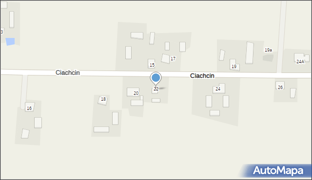 Ciachcin, Ciachcin, 23, mapa Ciachcin