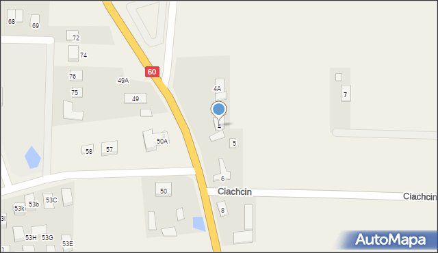 Ciachcin, Ciachcin, 4, mapa Ciachcin