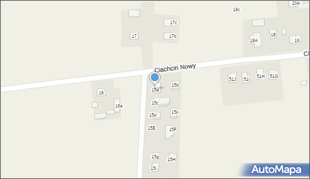 Ciachcin Nowy, Ciachcin Nowy, 15a, mapa Ciachcin Nowy