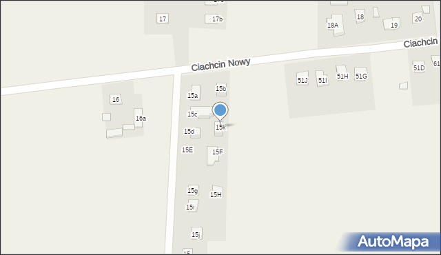 Ciachcin Nowy, Ciachcin Nowy, 15k, mapa Ciachcin Nowy