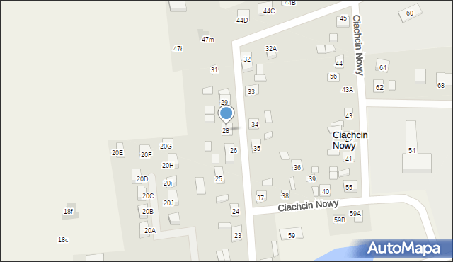 Ciachcin Nowy, Ciachcin Nowy, 28, mapa Ciachcin Nowy