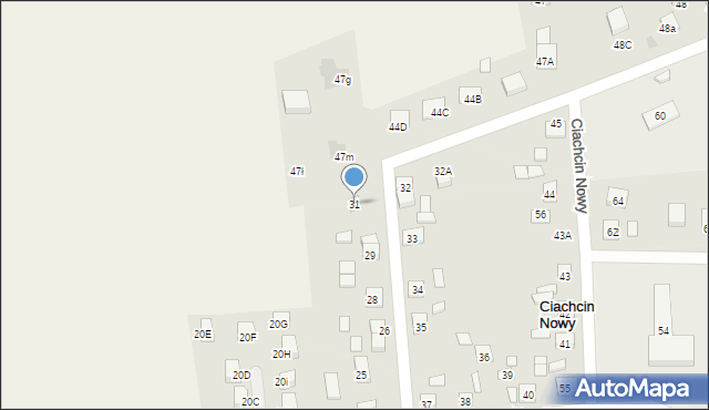 Ciachcin Nowy, Ciachcin Nowy, 31, mapa Ciachcin Nowy