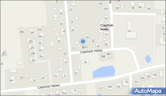 Ciachcin Nowy, Ciachcin Nowy, 38, mapa Ciachcin Nowy