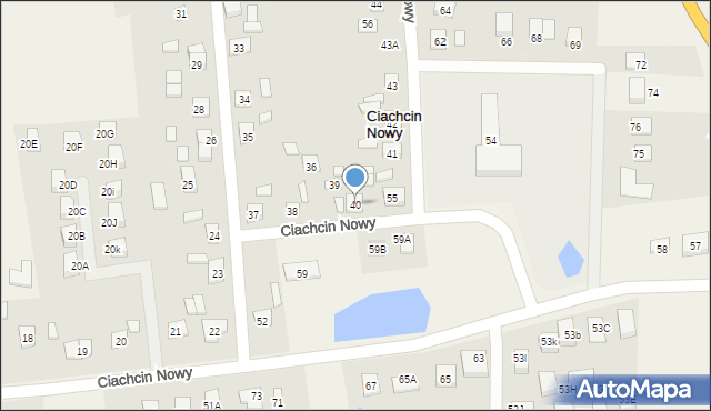 Ciachcin Nowy, Ciachcin Nowy, 40, mapa Ciachcin Nowy