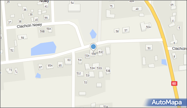 Ciachcin Nowy, Ciachcin Nowy, 53b, mapa Ciachcin Nowy