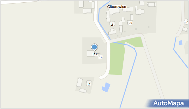 Ciborowice, Ciborowice, 17A, mapa Ciborowice