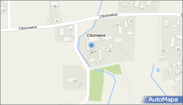 Ciborowice, Ciborowice, 18, mapa Ciborowice