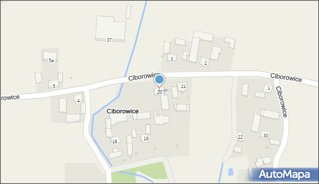 Ciborowice, Ciborowice, 20, mapa Ciborowice