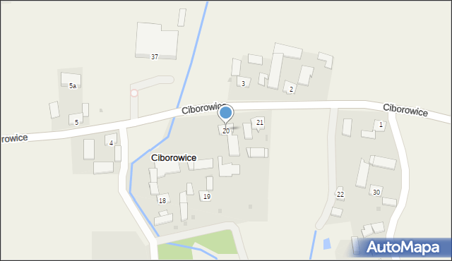 Ciborowice, Ciborowice, 20, mapa Ciborowice