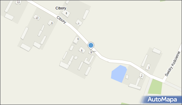 Cibory, Cibory, 4, mapa Cibory