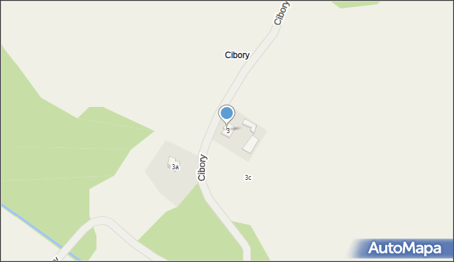 Cibory, Cibory, 3, mapa Cibory