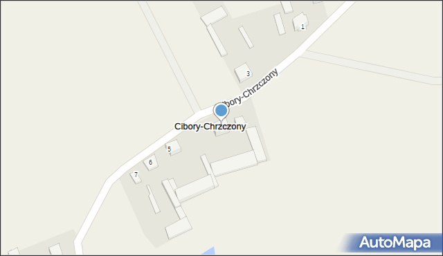 Cibory-Chrzczony, Cibory-Chrzczony, 4, mapa Cibory-Chrzczony