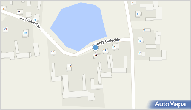 Cibory Gałeckie, Cibory Gałeckie, 15, mapa Cibory Gałeckie