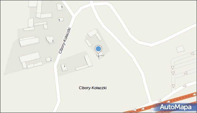 Cibory-Kołaczki, Cibory-Kołaczki, 4, mapa Cibory-Kołaczki