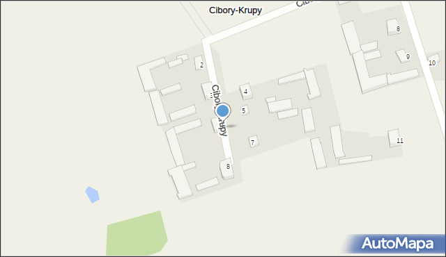 Cibory-Krupy, Cibory-Krupy, 6, mapa Cibory-Krupy