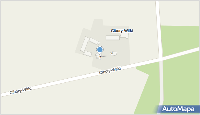 Cibory-Witki, Cibory-Witki, 5, mapa Cibory-Witki