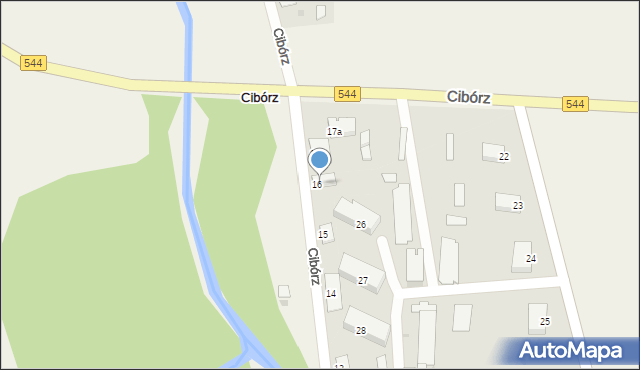 Cibórz, Cibórz, 16/1, mapa Cibórz