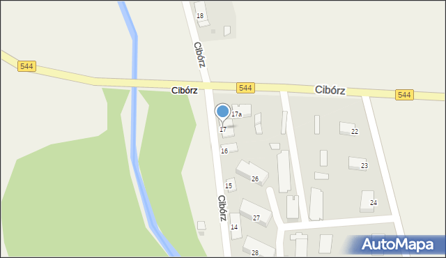 Cibórz, Cibórz, 17, mapa Cibórz