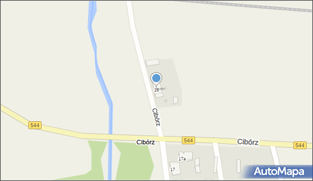 Cibórz, Cibórz, 18, mapa Cibórz