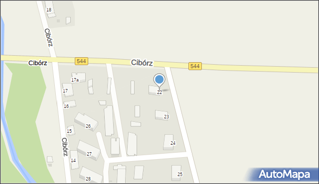 Cibórz, Cibórz, 22, mapa Cibórz