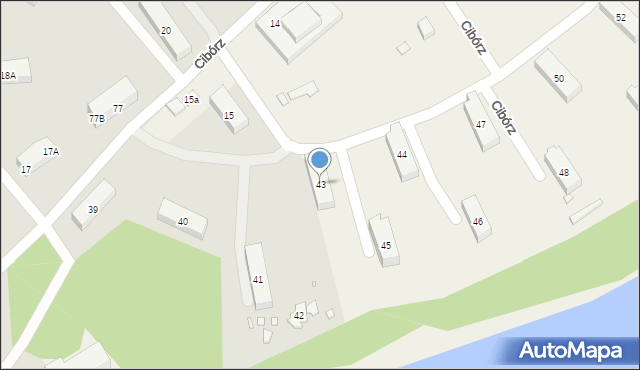 Cibórz, Cibórz, 43, mapa Cibórz