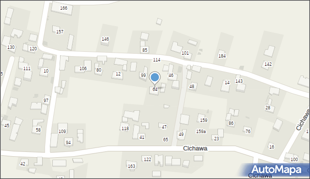 Cichawa, Cichawa, 64, mapa Cichawa